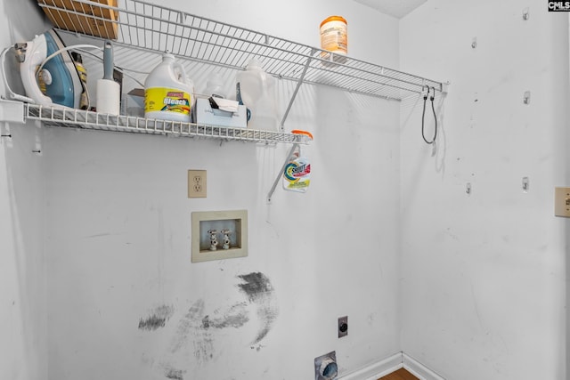 140 Whispering Glen Cir, West Columbia, SC 29170 - laundry room with electric dryer hookup, washer hookup, and baseboards