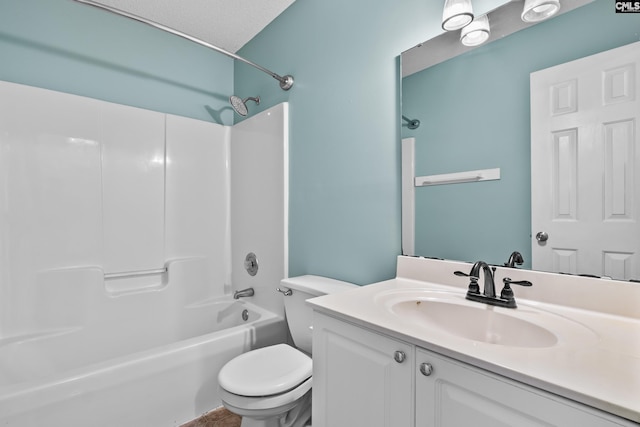 140 Whispering Glen Cir, West Columbia, SC 29170 - bathroom featuring vanity, toilet, and washtub / shower combination