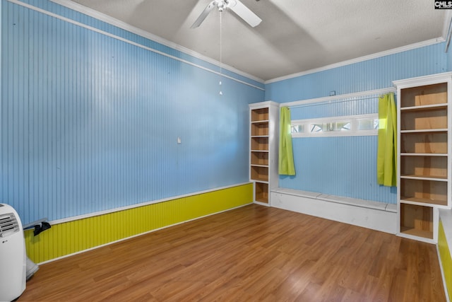 140 Whispering Glen Cir, West Columbia, SC 29170 - unfurnished room with crown molding, wood finished floors, and ceiling fan