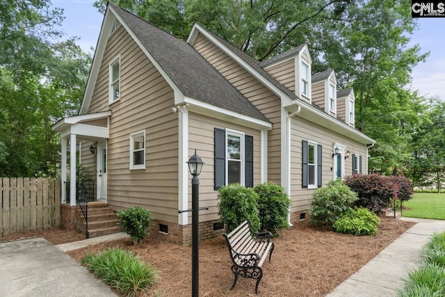 6304 Christie Rd, Columbia, SC 29209 - view of front of home with crawl space and roof with shingles