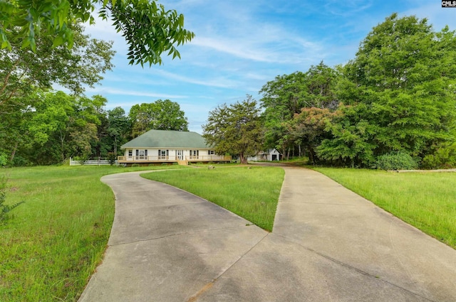 1091 Nick Watts Rd, Lugoff, SC 29078 - view of front of property with a front lawn