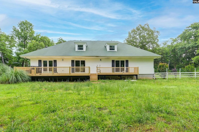 1091 Nick Watts Rd, Lugoff, SC 29078 - back of property featuring a deck