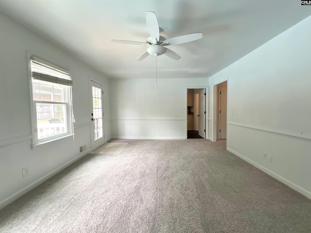117 Fire Thorn Ln, Columbia, SC 29223 - empty room with ceiling fan, carpet, and baseboards