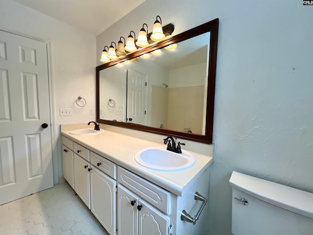 117 Fire Thorn Ln, Columbia, SC 29223 - full bath with toilet, double vanity, and tile patterned floors
