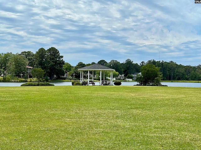 117 Fire Thorn Ln, Columbia, SC 29223 - view of property's community featuring a gazebo, a yard, and a water view