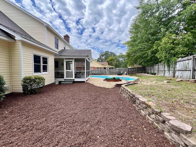 117 Fire Thorn Ln, Columbia, SC 29223 - fenced backyard with a sunroom