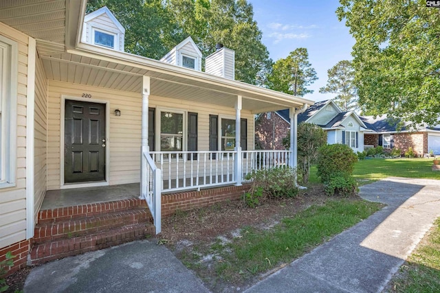 220 Colchester Dr, Columbia, SC 29223 - view of front of property featuring a porch and a chimney