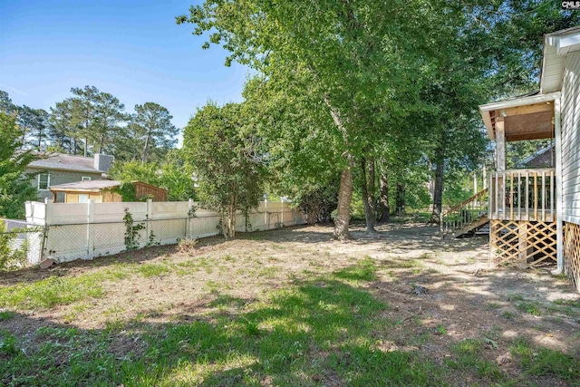 220 Colchester Dr, Columbia, SC 29223 - view of yard with a deck and stairs