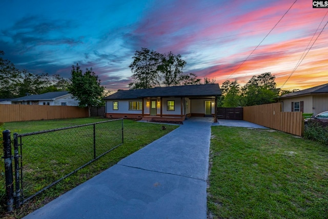 3509 Baywater Dr, Columbia, SC 29209 - view of front of property featuring covered porch and concrete driveway