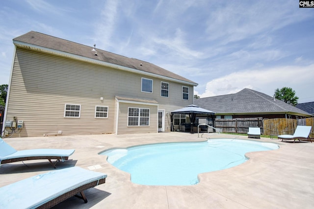 113 Dutch Oaks Dr, Irmo, SC 29063 - view of swimming pool with a gazebo, a fenced backyard, and a patio area