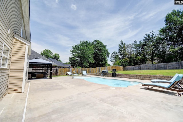 113 Dutch Oaks Dr, Irmo, SC 29063 - view of pool featuring a patio area, a gazebo, and a fenced backyard