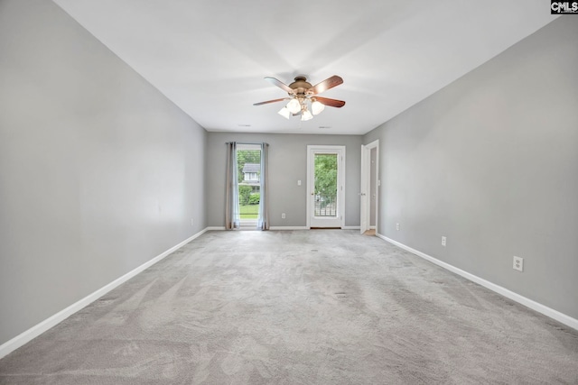 101 Stephenson Ln, Columbia, SC 29212 - spare room with ceiling fan, baseboards, and carpet flooring