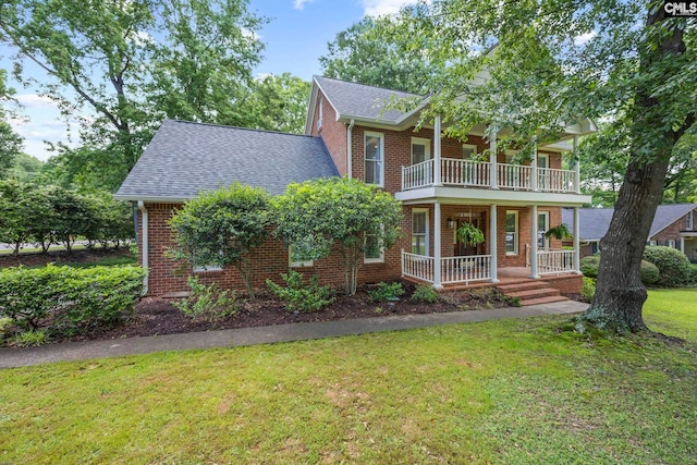 101 Stephenson Ln, Columbia, SC 29212 - view of front of property with a balcony, covered porch, and brick siding