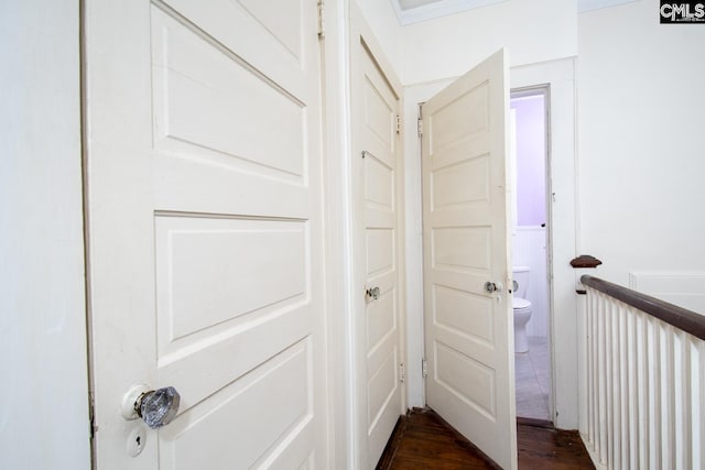 111 Southwood Dr, Columbia, SC 29205 - hall featuring dark wood-style flooring