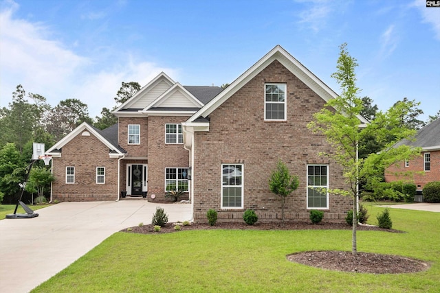 204 Peninsula Way, Columbia, SC 29229 - traditional-style home with a front yard and brick siding