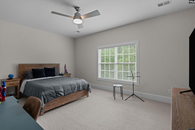 204 Peninsula Way, Columbia, SC 29229 - bedroom with carpet floors, a ceiling fan, and baseboards