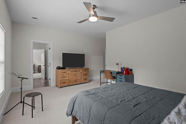 204 Peninsula Way, Columbia, SC 29229 - carpeted bedroom featuring baseboards and a ceiling fan
