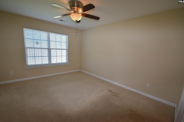 267 Courtside Dr, Lexington, SC 29073 - unfurnished room with baseboards, light carpet, and ceiling fan