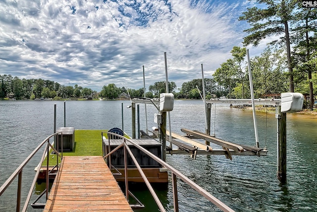 940 Willow Cove Rd, Chapin, SC 29036 - dock area with boat lift and a water view