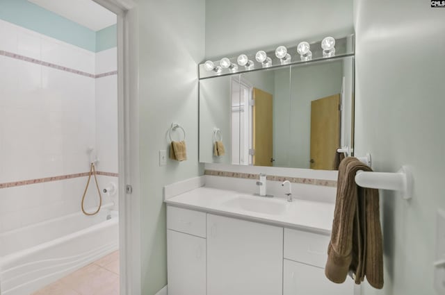 520 Sail Point Way, Columbia, SC 29212 - bathroom featuring vanity, tile patterned flooring, and  shower combination