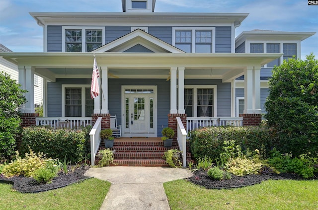 128 Van Der Horst Dr, Columbia, SC 29229 - view of front facade featuring covered porch