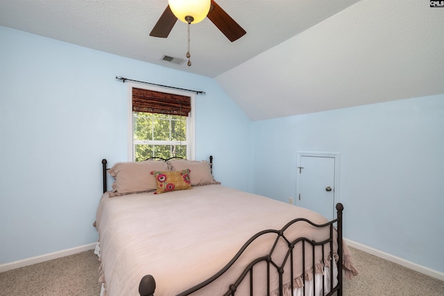 301 Spring Mist Ct, Lexington, SC 29072 - bedroom featuring vaulted ceiling, light carpet, baseboards, and a ceiling fan