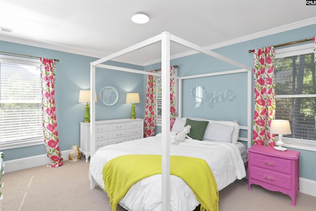432 Running Fox Rd, Columbia, SC 29223 - bedroom featuring ornamental molding, carpet floors, and baseboards