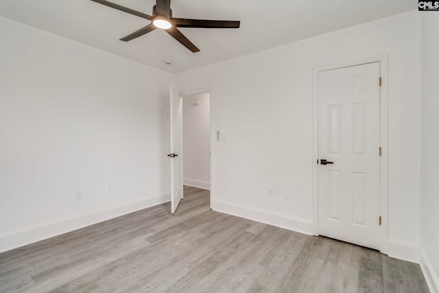 1817 English Ave, Columbia, SC 29204 - unfurnished room with a ceiling fan, light wood-style floors, and baseboards