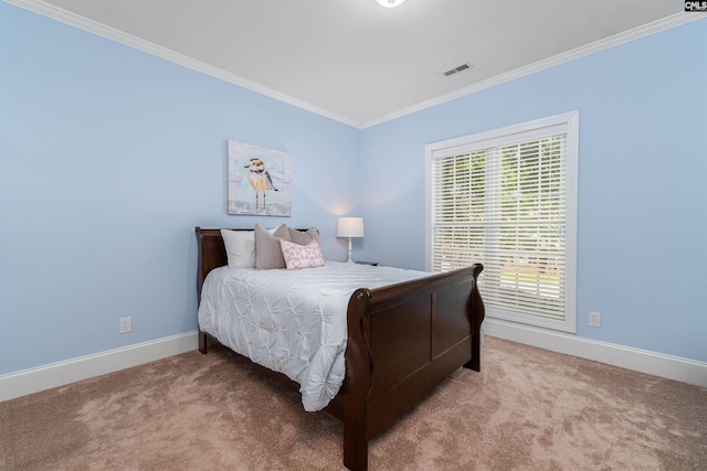 107 Sherborne Ln, Columbia, SC 29229 - bedroom with ornamental molding, carpet, and baseboards
