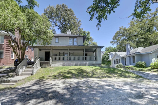 2217 Blossom St, Columbia, SC 29205 - view of front facade with a chimney
