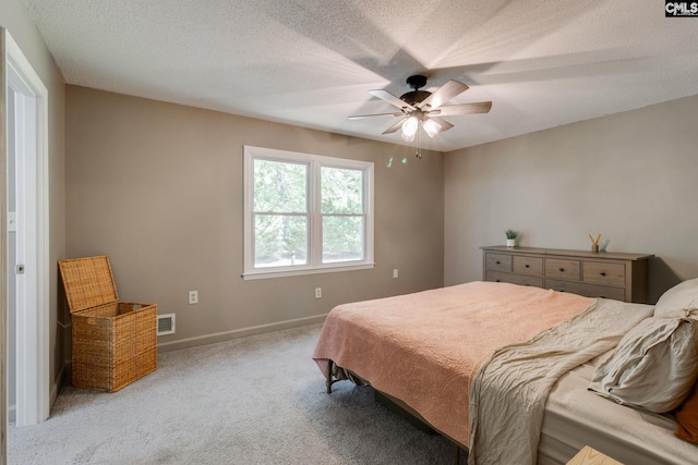 1302 Sunnyhill Dr, Camden, SC 29020 - bedroom with light carpet, baseboards, and ceiling fan