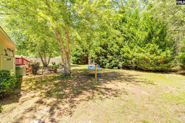 1302 Sunnyhill Dr, Camden, SC 29020 - view of yard with central air condition unit