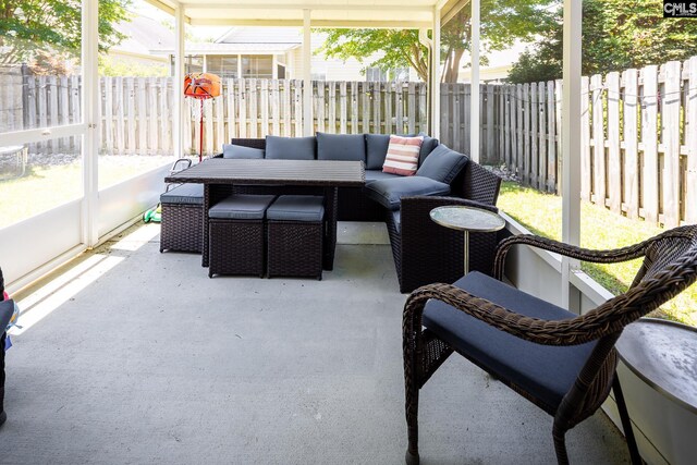 307 Swallowtail Ln, West Columbia, SC 29169 - sunroom / solarium featuring outdoor lounge area