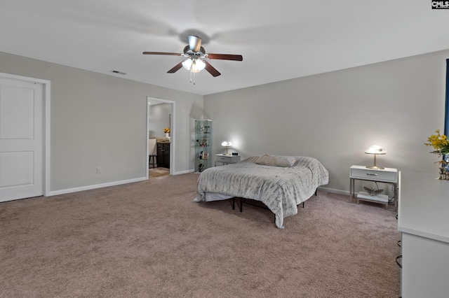 2 Casey Dr, Elgin, SC 29045 - bedroom featuring carpet floors, baseboards, ceiling fan, and ensuite bath