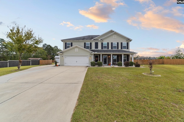 2 Casey Dr, Elgin, SC 29045 - view of front of house with covered porch, driveway, and an attached garage