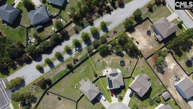 1 Twinspur Ct, Columbia, SC 29229 - aerial perspective of suburban area with property parcel outlined