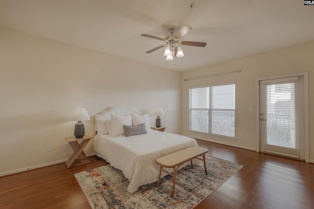 1085 Shop Rd Unit 337, Columbia, SC 29201 - bedroom featuring wood finished floors, baseboards, and ceiling fan