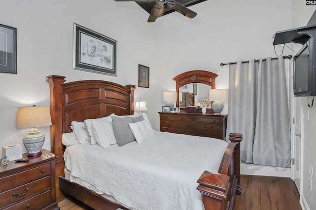 1049 Key Rd Unit 22, Columbia, SC 29201 - bedroom featuring wood finished floors and ceiling fan