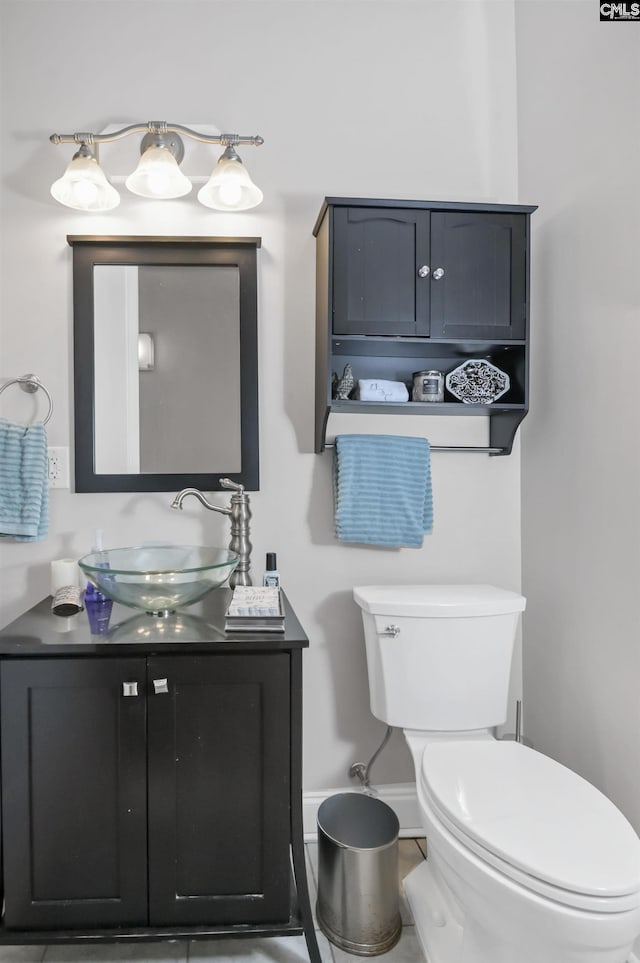 1049 Key Rd Unit 22, Columbia, SC 29201 - half bathroom featuring toilet, vanity, and baseboards