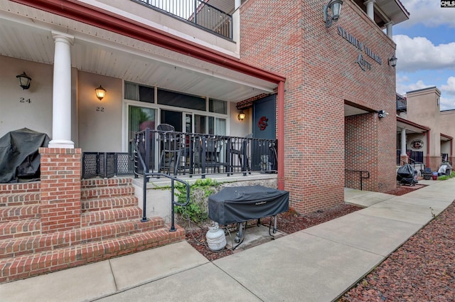 1049 Key Rd Unit 22, Columbia, SC 29201 - property entrance featuring a porch and brick siding
