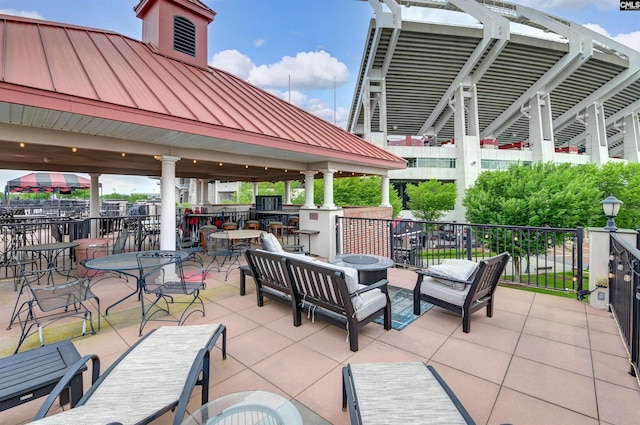 1049 Key Rd Unit 22, Columbia, SC 29201 - view of patio featuring an outdoor hangout area and a gazebo