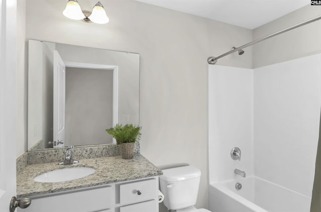 206 Carriagebrook Cir, Camden, SC 29020 - full bathroom featuring toilet, vanity, and shower / bathtub combination