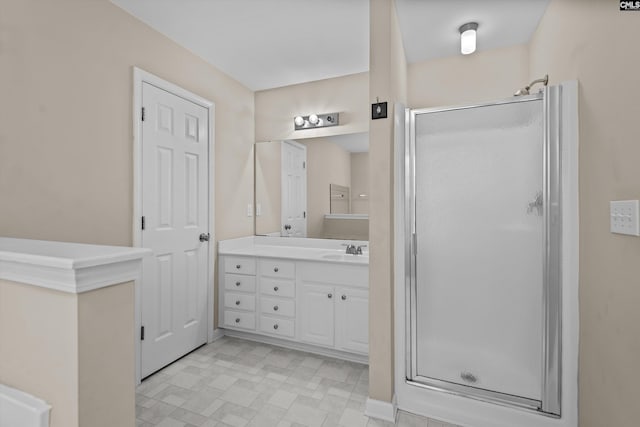 116 Harmon Creek Ct, Lexington, SC 29072 - full bath with a shower stall, vanity, and tile patterned floors