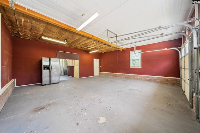 108 Commonwealth Ct, Lexington, SC 29073 - garage with stainless steel refrigerator with ice dispenser
