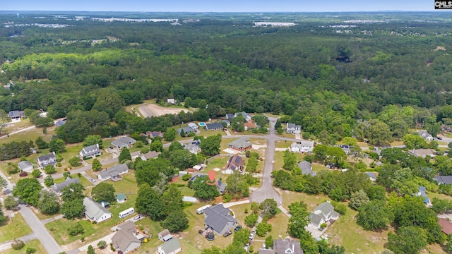 108 Commonwealth Ct, Lexington, SC 29073 - aerial view of property's location with a heavily wooded area and nearby suburban area