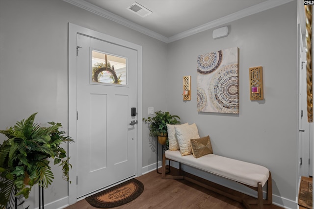 1020 Cameron Ridge Dr, Columbia, SC 29209 - foyer entrance featuring crown molding, wood finished floors, and baseboards