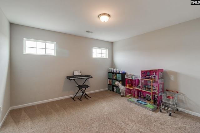 145 Decoy Ct, Sumter, SC 29145 - rec room featuring carpet and baseboards