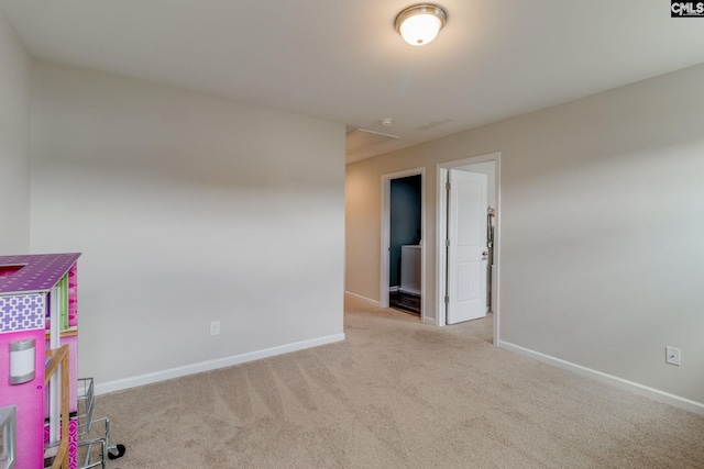 145 Decoy Ct, Sumter, SC 29145 - game room with carpet, baseboards, and attic access