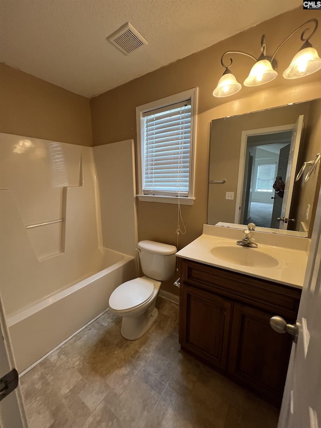 100 Battery Creek Dr, Gaston, SC 29053 - bathroom featuring vanity, toilet, shower / tub combination, and baseboards