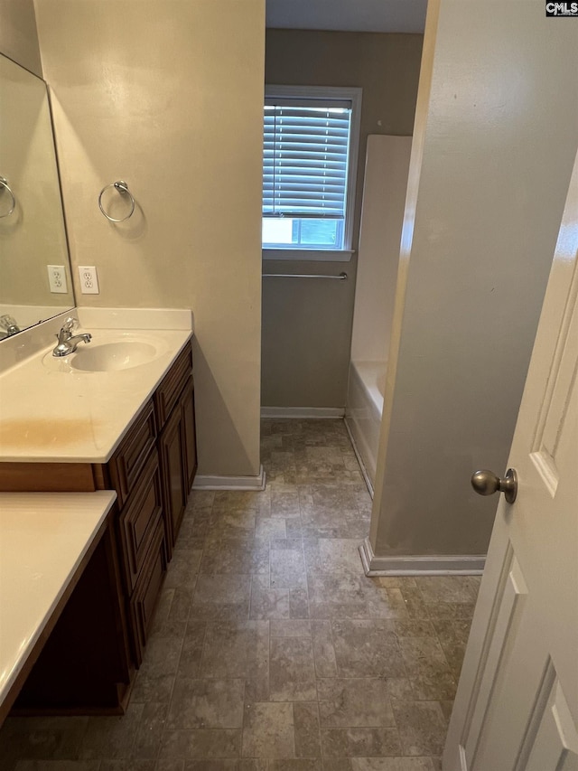 100 Battery Creek Dr, Gaston, SC 29053 - full bath with vanity, baseboards, and stone finish flooring